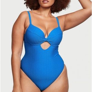 VICTORIA'S SECRET SWIM Twist-Front Removable Push-Up One-Piece Swimsuit XL